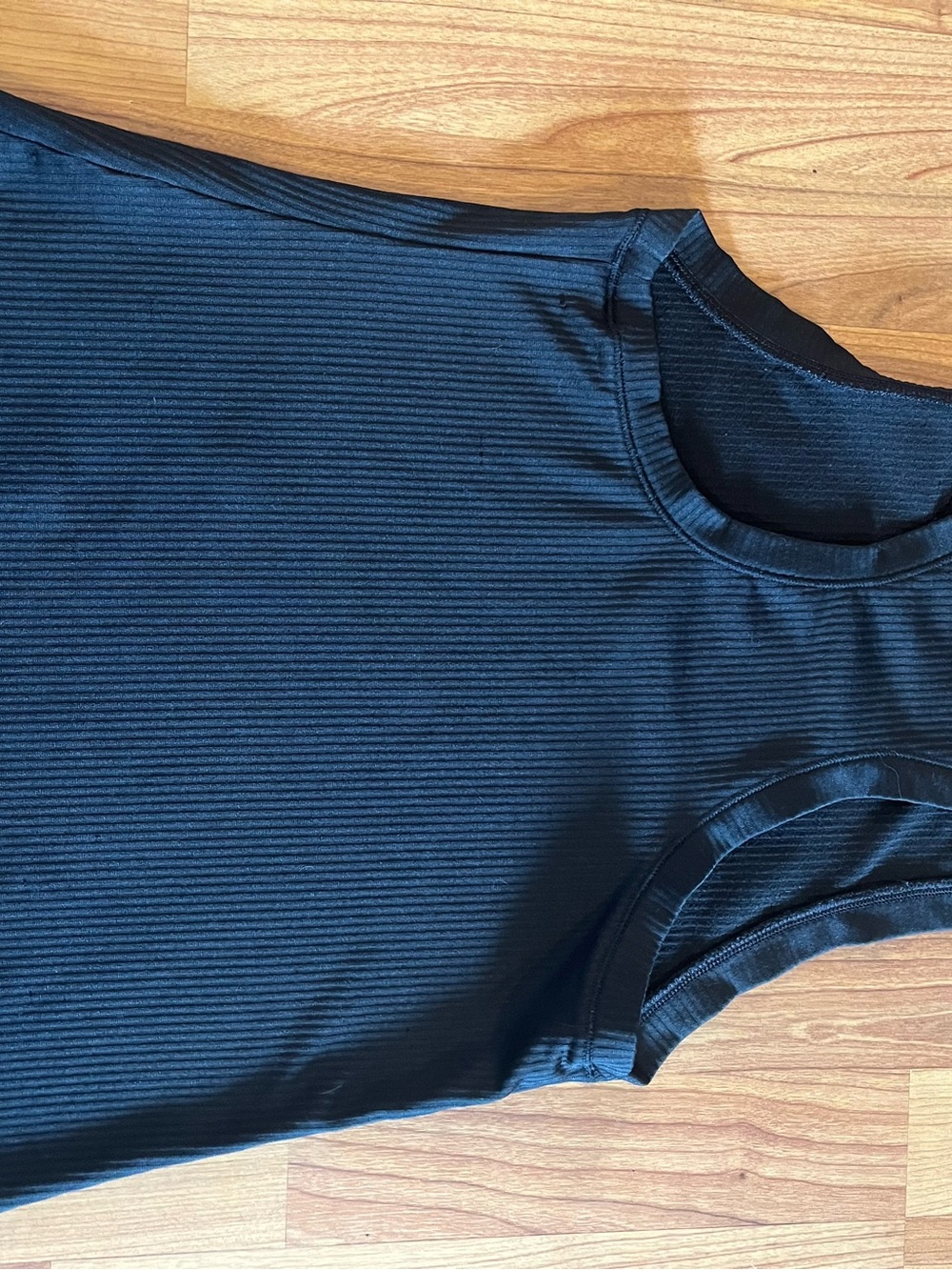 Calia Black Ribbed Racerback Tank Top - Picture 5 of 5